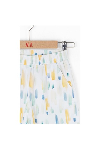 Xo Kids Kız Çocuk Şort 4-8 Yaş 58515 Ekru - Yeşil