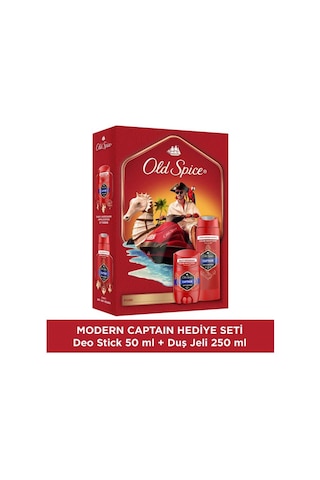 Old Spice Captain Modern Seti Deodorant Stick 50 Ml + Duş Jeli 250 Ml
