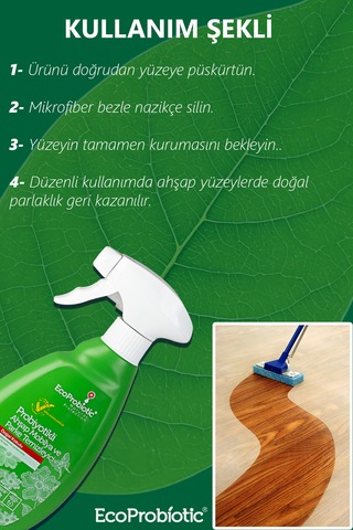 Probiyotikli Ahşap Mobilya Ve Parke Temizleyici Yüzey Temizleyici 400 Ml 400 ML