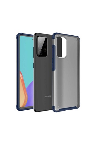 Samsung Galaxy Uyumlu A52 Kılıf Zore Volks Kapak-Lacivert