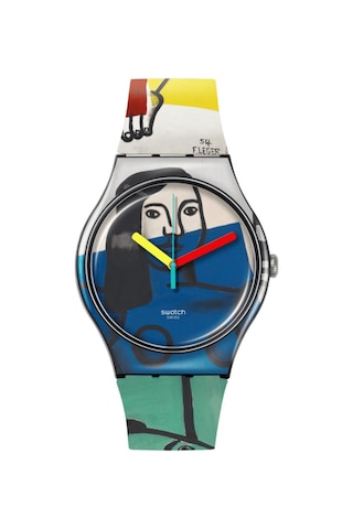 Suoz363 Swatch Leger's Two Women Holding Flowers Unisex Kol Saati Çok Renkli