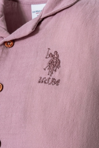 U.s. Polo Assn. Kız Bebek Mor Takım Pembe