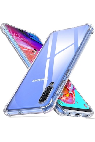 Samsung Uyumlu Galaxy A70 Kilif Darbe Emici Kenar Korumali Silikon 73746264