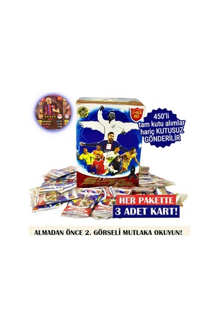 Süper Final Boş Kutu Yanında 15 Adet Futbolcu Kartları 5kart Her Pakette 3 Adet Toplamda 15 Kart