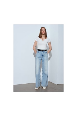 Dilvin 32688 %100 Pamuk Basic T-shirt-ekru-16526