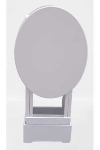 Çanta Zigon Sehpa Oval Model İkili Takım Ahşap Mdf Beyaz Renk Uyumu El Yapımı