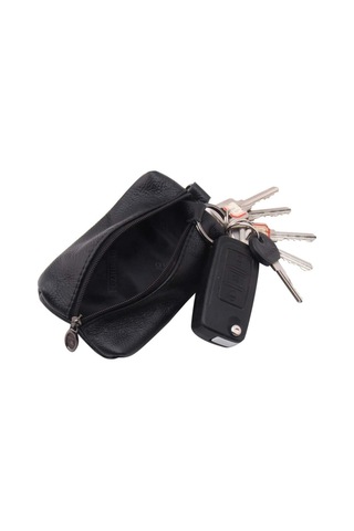 Unisex Hakiki Deri Anahtarlık Cüzdan Çanta Anahtarlık Tutucu Anahtarlık Ve Fermuarlı Diğer