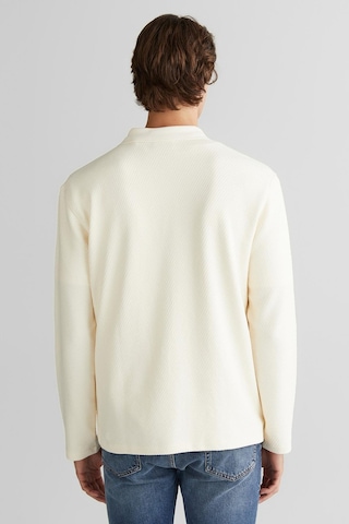 Gant Jakarlı C Yakalı Erkek Krem Uzun Kollu T-shirt-11286 Krem