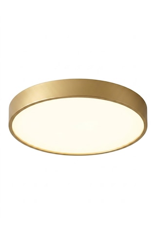 Davul Metalik Altın Led Armatür Avize Çap 60 Cm Sıva Üstü 3000 Kelvin Sarı Işık