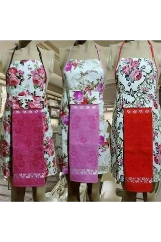 Nivemeshome Yeşil Kadife Havlulu Mutfak Önlüğü Yeşil