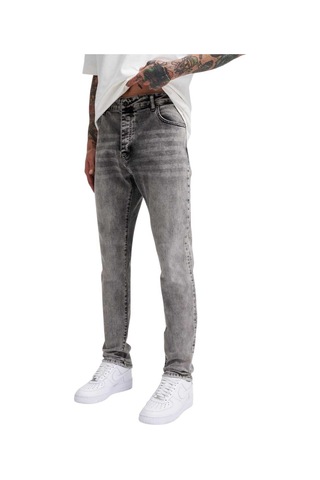 Siyah Efektli Random Slimfit Jean Pantolon Siyah