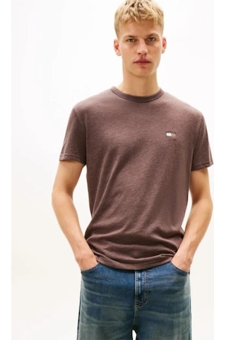 Tommy Hilfiger Tjm Reg Badge Tee Ext Erkek Kahverengi T-shirt - Dm0dm22667-12521 Kahverengi