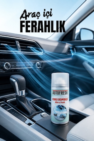 AutoFresh Koku Bombası Klima Fresh Temizleyici Kötü Koku