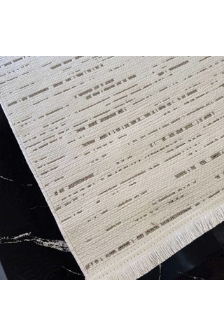 Hoom Rugs Terrace 8201 Beyaz Hav Toz Vermez Dekoratif Kilim Beyaz