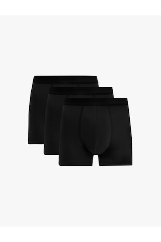 Koton Pamuklu Basic 3'lü Boxer Seti Siyah 6slm90044mk Siyah