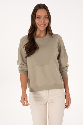 U.S. Polo Assn. Kadın Açık Haki Pamuklu Bisiklet Yaka Sweatshirt 50314170-VR183