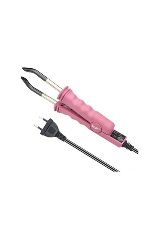 Vkemall Profesyonel Saç Uzatma Aleti 200 C Sabit Sıcaklık 220v Euro Şarjlı Pembe Isıtmalı Saç Birleştirici