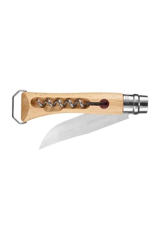 Opinel Inox No 10 Tirbuşonlu Çakı Kahverengi