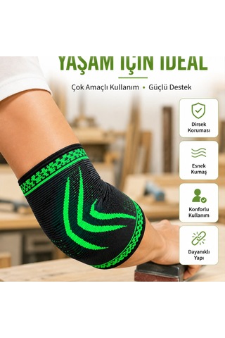 Dirsek Destekliği Kompresyonlu Elastik Spor Dirsek Koruyucu Günlük Kullanım İçin