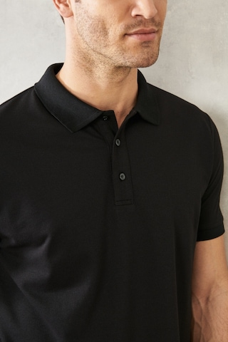 Ac&Co / Altınyıldız Classics 4A4820200047Sss3XL Düğmeli Polo Yaka Cepsiz Slim Fit Erkek Tişört - Siyah