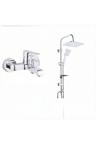Tema Sigma Banyo Bataryası + Tema Carismo Tepe Duş Seti TSTC Krom