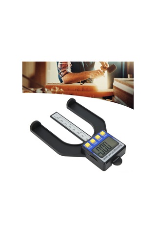 Yaozixa Elektro Niksel Derinlik Ve Yükseklik Ölçer 0-80mm, Dijital Ekran, Manyetik Altyapı, Ahşap İşleri Ölçüm Aracı