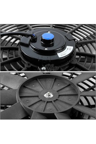 Üniversal Fan Motoru 12 Volt 11"Inc Üfleyici
