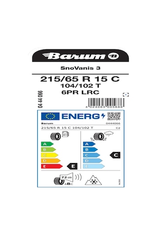 Barum 215/65R15c 104/102T Snovanis 3 6pr Kış Lastiği 2025