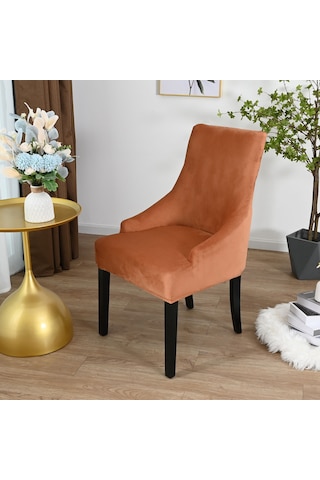 Xiyyadms Krem Renkli Kadife Sandalye Kılıfı - Yumuşak, Soluklanabilir, Genişleyici, Su Ve Lekeden Koruyucu, Tüm Mevsimlere Uygun, Kolay Yıkama DiğER