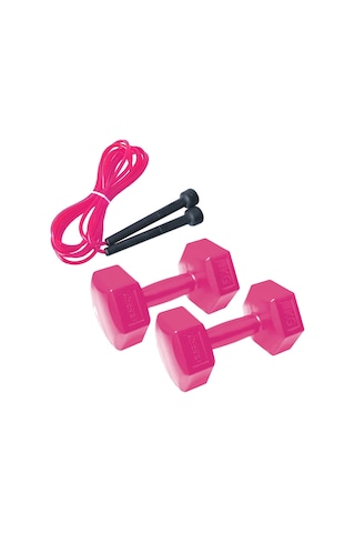 1 KG x 2 Adet Dambıl Seti Dumbell + Kondisyon Atlama ipi