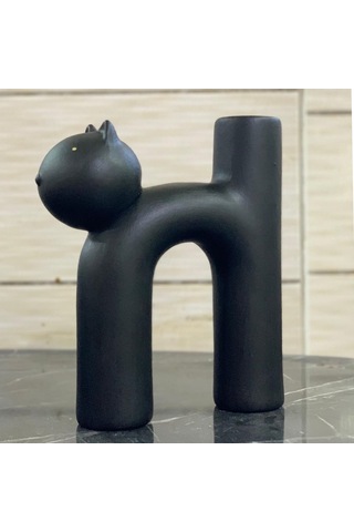 Seramik Kedi Vazo Vz262-10