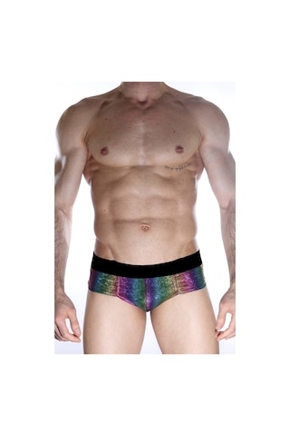Erkek Çok Renkli Fantezi Giyim Parlak Desenli Boxer Hf012152