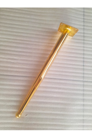 1 Adet-45cm Metal Konik Ayak-sehpa Ayağı-gold Renk Kaplama