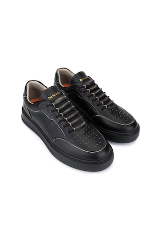 Barracuda Erkek Hakiki Deri Siyah/siyah Sneakers & Spor Ayakkabı 511 Bu3510a Erk Ayk Y24 Brushed Sand Siyah - Siyah