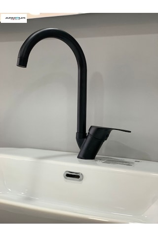 Armour Armatür Mutfak Bataryası Siyah Siyah