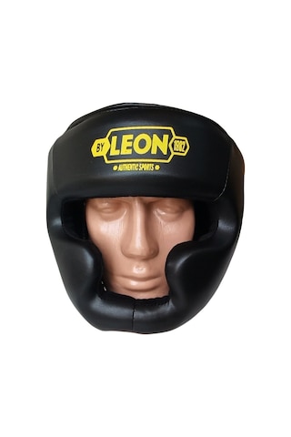 Aksaspor Leon Hardy Boks, Muay Thai Kick-Boks Antrenman Kaskı Siyah Sarı