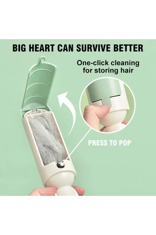 Hangfox Beyaz Plastik Otomatik Kedi Köpek Tüy Temizleyici, Çift Taraflı Tekrarlı Koltuk Halı Giyim Tüy Alıcı Beyaz