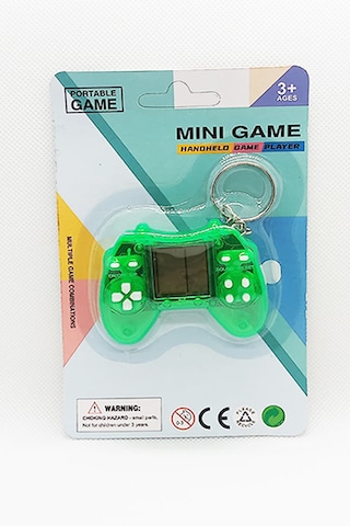 Mini Tetris Konsol Oyunu Anahtarlık Yeşil