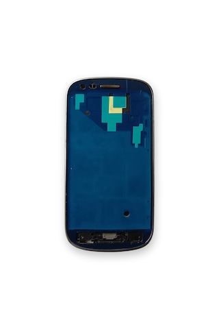 Samsung İ8910 Kasa Samsung Samsung Uyumlu Galaxy S3 Mini Gri Renk Orta Kasa Çıtalı On Off Ses Tuş Bordu Kamera Lensi Füme - Gri