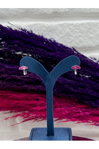 925 Ayar Gümüş Fil Necati Modelli Zarif Kız Çocuk Küpesi Gümüş