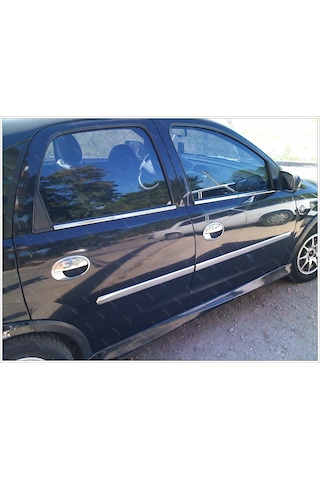 Famsotomotiv Opel Corsa C Krom Cam Çıtası 4 Prç. 2000-2006 P. Çelik