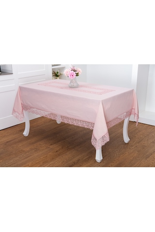 Finezza Gilda Lüx Dantelli Simli Kumaş Pudra Masa Örtüsü  160x220 cm -1467