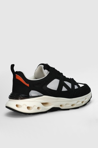 Lufian Vlad Erkek Deri Sneaker Ayakkabı Siyah