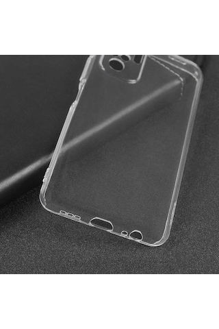 Xiaomi Poco M5s Kılıf Zore Süper Silikon Kapak Renksiz