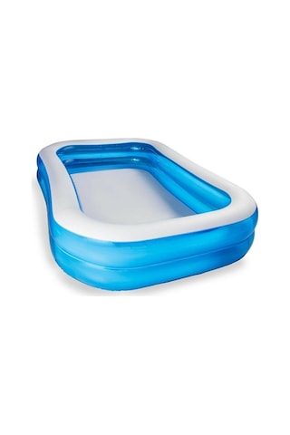 Bestway 54006 Havuz + Pompa + Havuz Örtüsü 262x175x51cm Mavi