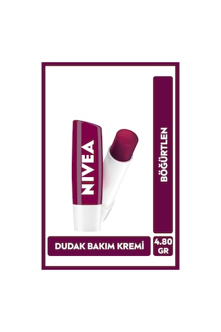 Böğürtlen Renkli Dudak Bakım Kremi 4.8gr, Nemlendirici, Hafif Bordo Işıltı, Dudak Parlatıcısı