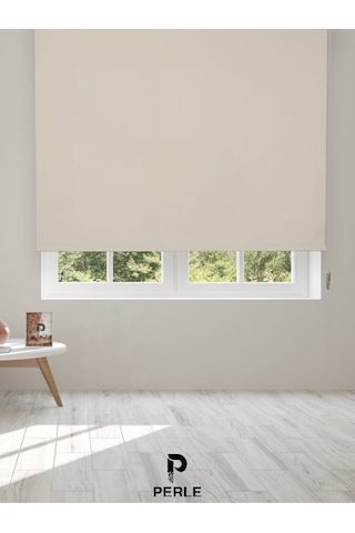 Br Perle Açık Gri Rengi Düz Mekanize Stor Perde Metropol Serisi Açık Gri