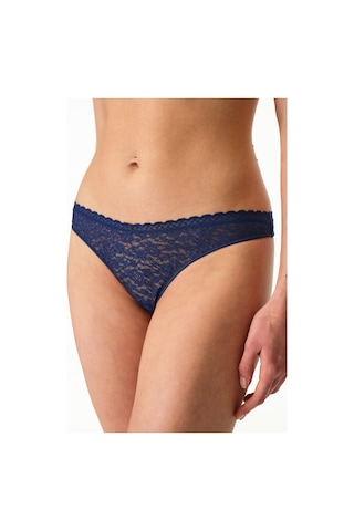 Penti Lacivert Easy Lace Dantel V Model Tanga Külot