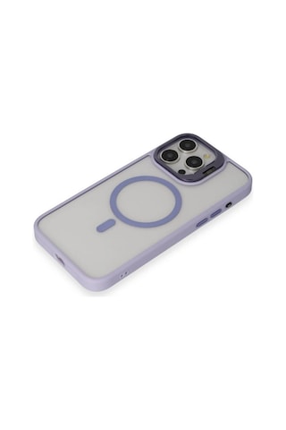 Tedar Joko Apple iPhone Uyumlu 15 Pro Kılıf Roblox Lens Magsafe Standlı Kapak - Lila Najmaddin standart