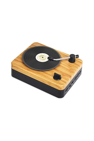 Teltree Ko-star Nostaljik Çalar Desenli Taşınabilir Hoparlör - Bluetooth 5.3 + Aux + Tf Kart Desteği, 1200mah Pil, Açık Ahşap Rengi